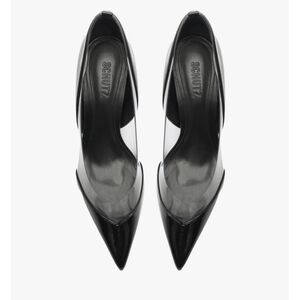 SCHUTZ Patent Black Stiletto Heels